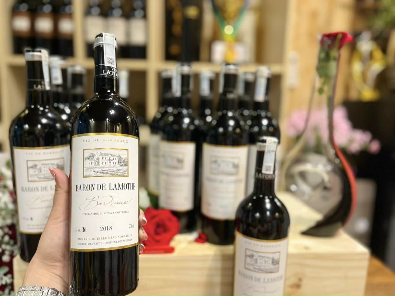 Rượu vang đỏ Baron De Lamothe Bordeaux ngon sài gòn